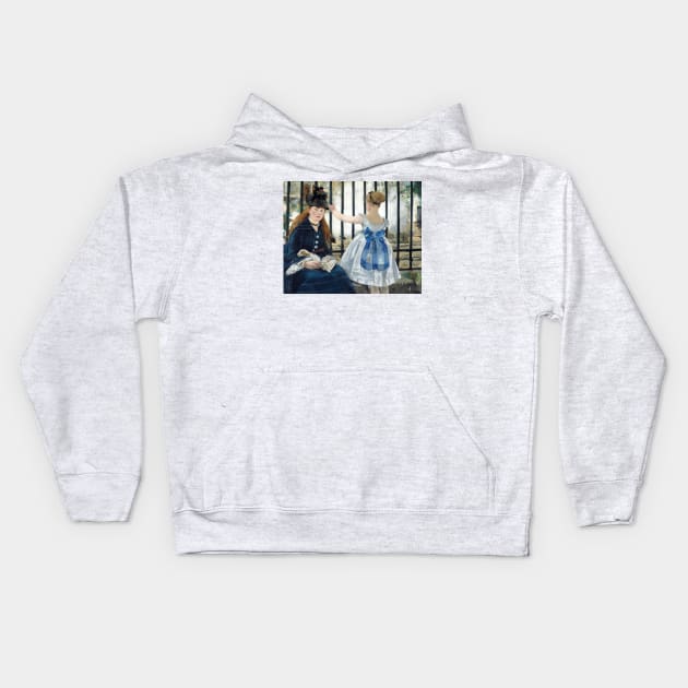 The Railway by Edouard Manet Kids Hoodie by Classic Art Stall